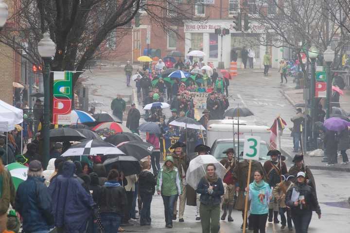 Peekskill St. Patrick's Day Parade Thrills Soggy Crowd
