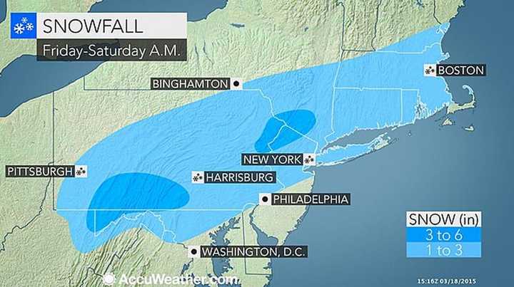 Westchester residents will have to deal with one last round of snow before spring arrives on Saturday. 