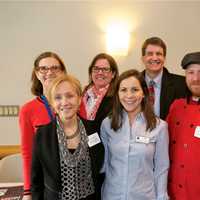 <p>Darien Chamber members (front, L to R): Maud Purcell, Christine Fitzsimmons, Joe Criscuolo; back: Susan Cutu, Cathleen Stack, Malcolm Hall.</p>