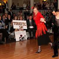 <p>Terri Polley partners with professional Manuel Trillo to perform a gypsy dance.</p>