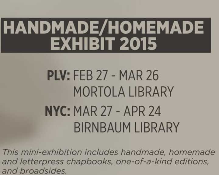 Pace University&#x27;s Vox Magazine&#x27;s Handmade/Homemade Exhibit is among the events scheduled for Spring.