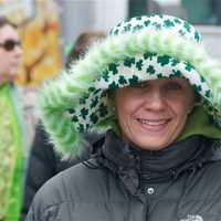 <p>One of the more colorful hats on display.</p>