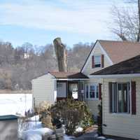 <p>A fire damaged a house that overlooks Tonetta Lake in Southeast.</p>