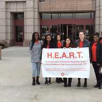 <p>Students in Brien McMahon&#x27;s HEART group traveled to Hartford.</p>