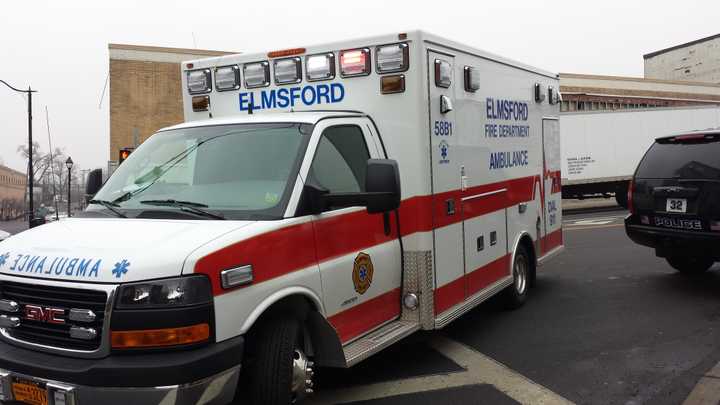 Paramedics from the Elmsford Volunteer Fire Department were called to the post office on Thursday to treat a mail carrier.