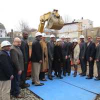 <p>Mount Vernon and state officials were joined by members of MacQuesten Development and the New York State Homes and Community Renewal announcing the beginning of construction on The Modern.</p>