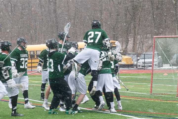 Pleasantville Boys Lacrosse Hangs On To Edge Fox Lane In Snowy Opener