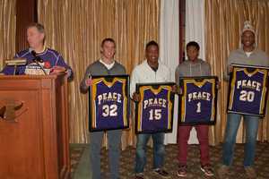 Stamford Peace Basketball Team Celebrates Its Seniors