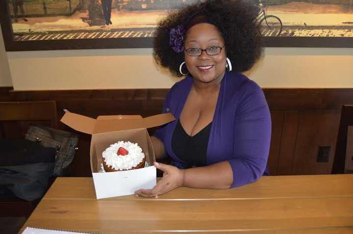 Melaka Williams of Danbury, owner of Bash!, specializes in organic cakes. 