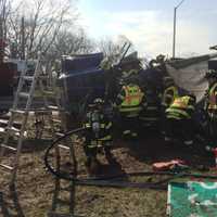 <p>The truck took out the sign for Exit 23 on I-95 northbound. </p>