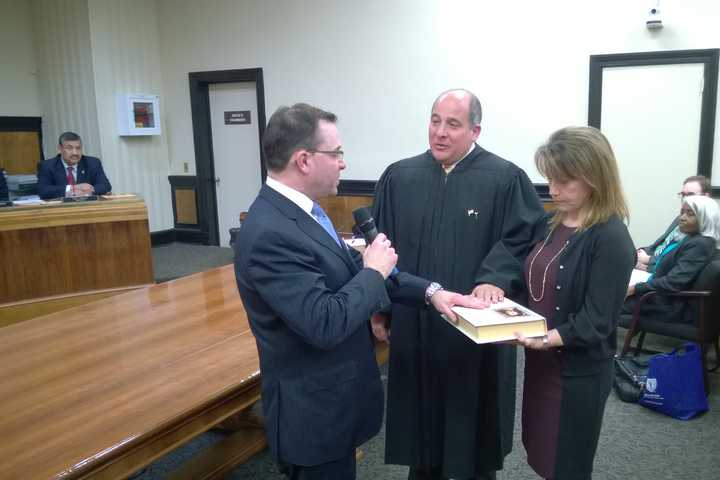 Pilla Is Sworn In Again As Mayor During Port Chester Village Hall Ceremony