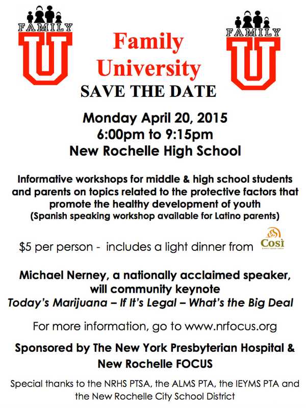 Family University Coming to New Rochelle High School