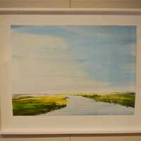 <p>Betty Ball&#x27;s &quot;Inlet,&quot; the Greenwich Art Society Award winner.</p>