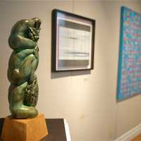 <p>Artwork on display at the Greenwich Art Society&#x27;s 98th annual Juried Exhibition.</p>