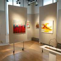 <p>Artwork on display at the Greenwich Art Society&#x27;s 98th annual Juried Exhibition.</p>