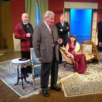 <p>Nick Kaye, Frederick Tisch, Phil Lorenzo, Kimberly Lowden, Jonathan Jacobson, Matt Catalano and Carole Kaye hit the stage in &quot;And Then There Were None.&quot; </p>