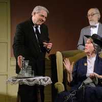 <p>Barry Alan Hatrick, Carole Kaye and John Pyron are featured in the production of &quot;And Then There Were None&quot; at Westport Community Theatre. </p>