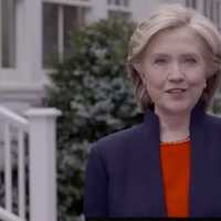 <p>Hillary Clinton announcing her candidacy in the two-minute video released Sunday.</p>