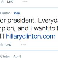 <p>A tweet announcing Hillary Clinton&#x27;s candidacy followed the release of the video.</p>