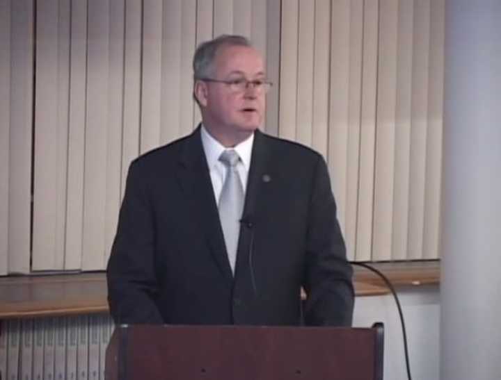 Eastchester Superintendent Walter Moran presented the finalized school budget, which was adopted by the Board of Education.