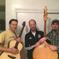 <p>The North Tarrytown All Stars are Ahmed Kharem on drums,guitar and vocals,  Tom Schumacher on guitar and vocals and Neil Jacobson on upright bass. </p>