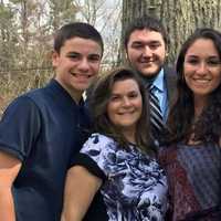 <p>Madeline Bria, second from right, with her brothers, Daniel and Jason, and parents, Dawn and Dominick.</p>