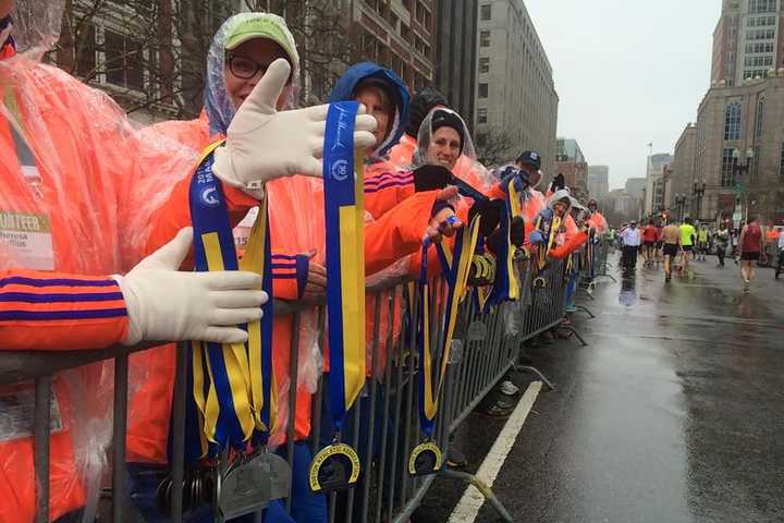 Greenwich's Sharon Vos Wins In Her Age Group At Boston Marathon