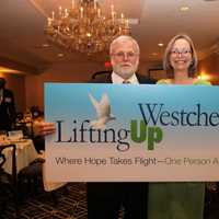 <p>Executive Director Paul Anderson-Winchell and Eastchester resident, board member and honoree, Helen Hamlyn Wasilewicz.</p>