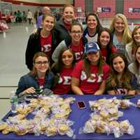 <p>Teams gather to support Relay for Life at Sacred Heart University.</p>