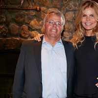 <p>Family Centers Board Chairman Tom Ashforth and Mariel Hemingway.</p>