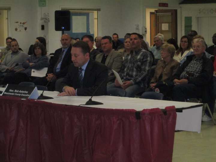 County Executive Rob Astorino discussing the heroin epidemic in Westchester.