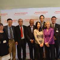 <p>Doctors and members of NewYork Presbyterian/Lawrence Hospital gathered to speak about bloodless medicine on Saturday.</p>