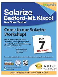 Bedford Historical Hall To Hold Solarize Workshop