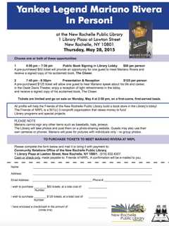 New Rochelle Library Hosts Yankee Great Mariano Rivera