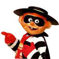 <p>The Hamburglar of the 1980s and &#x27;90s </p>