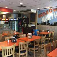 <p>The interior of Broadway North Pizzeria in Armonk.</p>