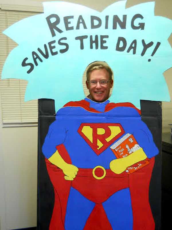 Somers Library Portrays Local Leaders As Reading Superheroes 