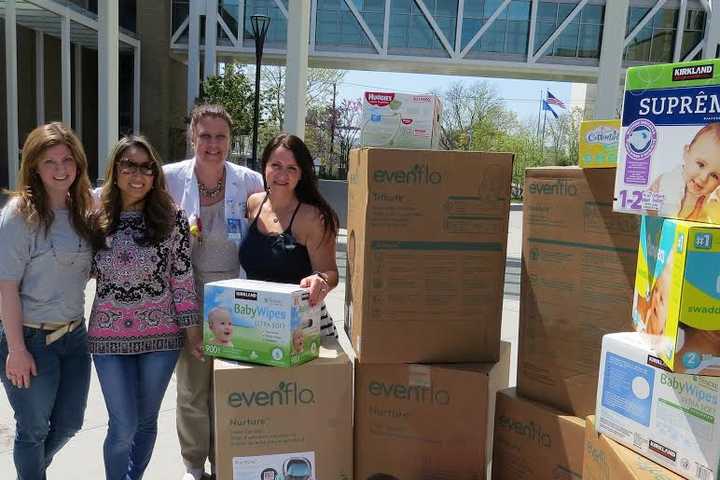 Monroe Newcomers Club Donates Baby Supplies To Bridgeport Hospital