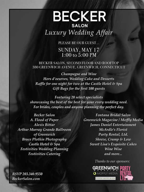 Getting Married? Greenwich Salon Offers Wedding Tips