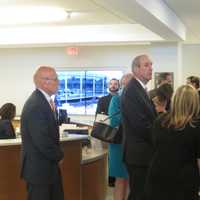 <p>Harrison Supervisor Ron Belmont and Deputy County Executive Kevin Plunkett were among the public officials taking a tour of WESTMED&#x27;s newest medical building on Wednesday. </p>