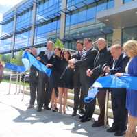 <p>Wednesday&#x27;s ribbon-cutting ceremony outside of WESTMED in Purchase, town of Harrison.</p>