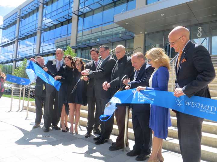 Wednesday&#x27;s ribbon-cutting ceremony outside of WESTMED in Purchase, town of Harrison.