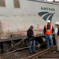 <p>The Amtrak Train 188 accident site near Philadelphia. </p>