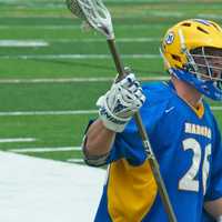 <p>Max Littleton of Mahopac waits to come on field. </p>