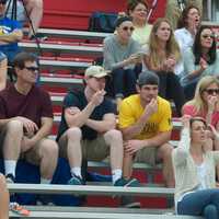 <p>Fans were tense on both sides in what was a close game all the way.</p>