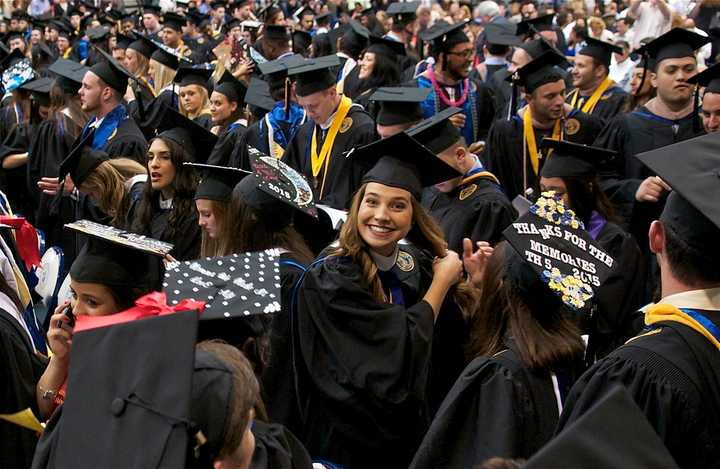 Pace University held undergraduate commencement ceremonies Tuesday at the Pleasantville campus.