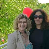 <p>Kathy DeSilva, Daily Voice Director of Sales, and BCW&#x27;s Sara James.</p>