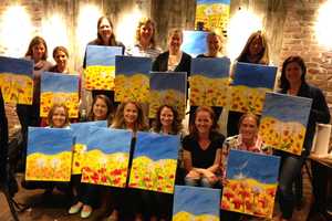 Darien's Royle Moms Go To Town With Evening Of Painting