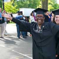 <p>Graduation is a big day for these Norwalk Community College students. </p>