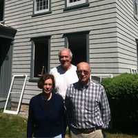 <p>Windows are being replaced at the Hanford-Silliman House. From left are Janet Lindstrom, Donald Eldon and Steve Gravereaux.</p>